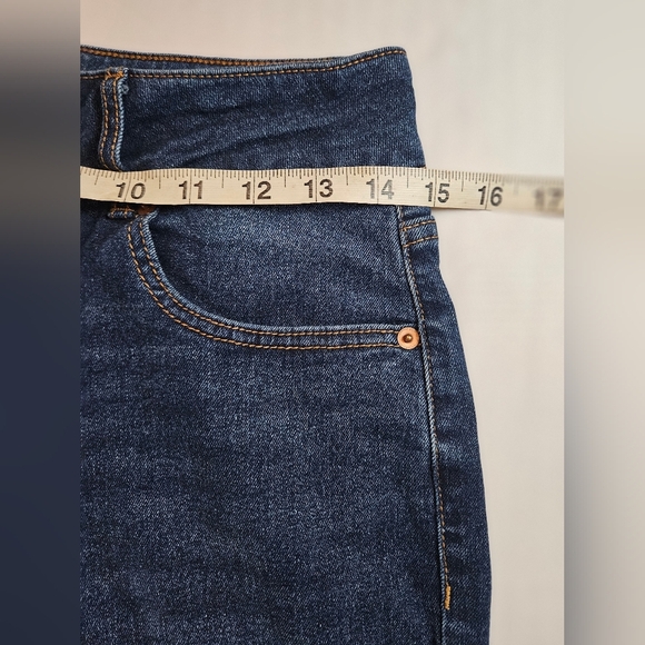 No Boundaries Juniors Dark Blue Flare Denim 5 Pocket Jeans Size 11 - Picture 8 of 12